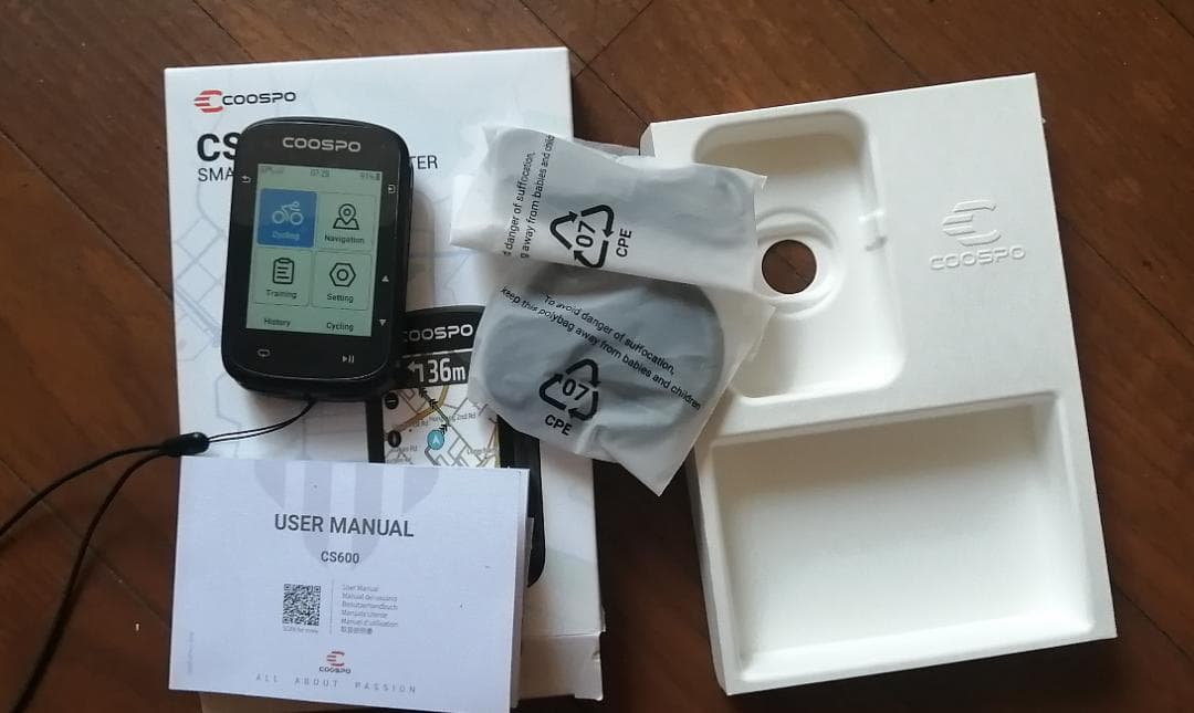 COOSPO CS600 サイクルコンピューター 本体(つかった)