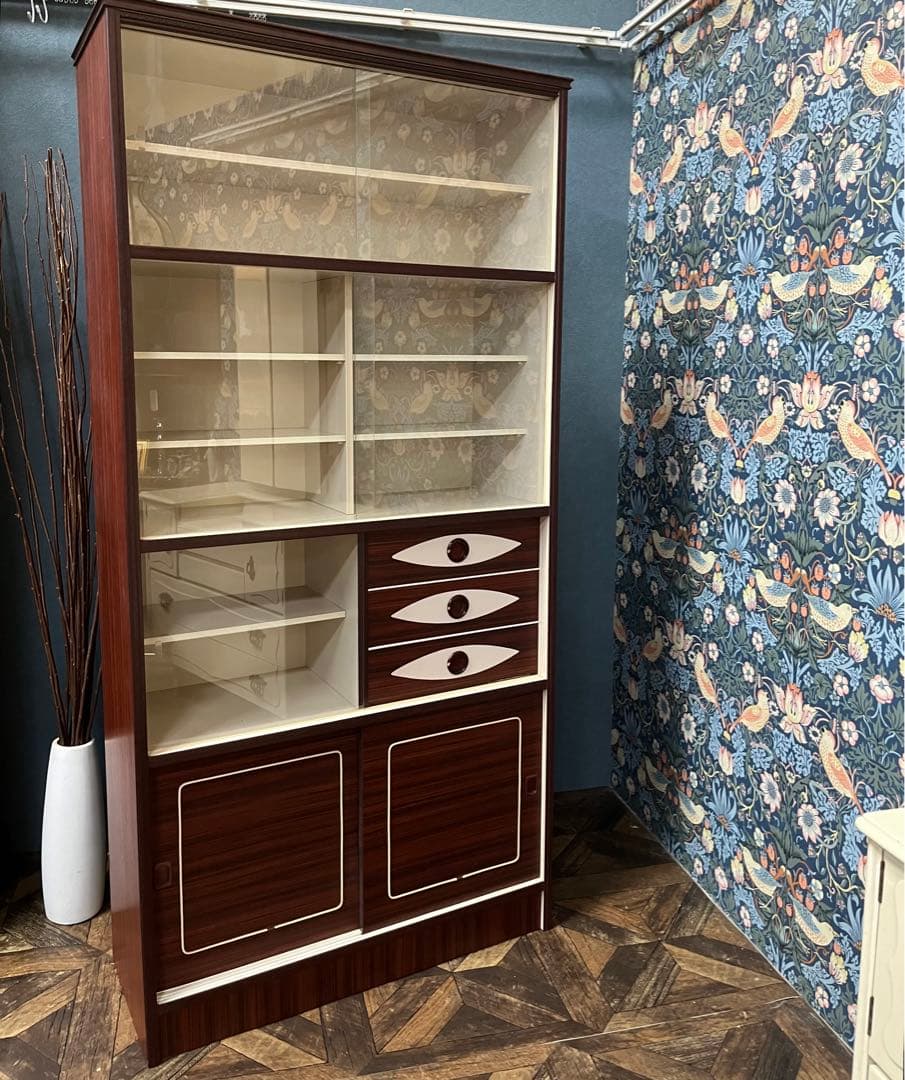 飾り棚 昭和レトロ 食器棚 レトロポップ インテリア 当時物 アンティーク