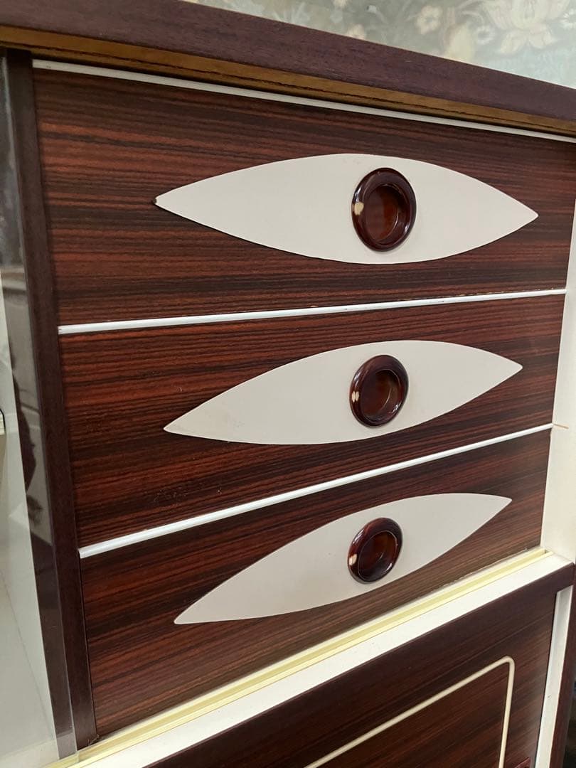 飾り棚 昭和レトロ 食器棚 レトロポップ インテリア 当時物 アンティーク