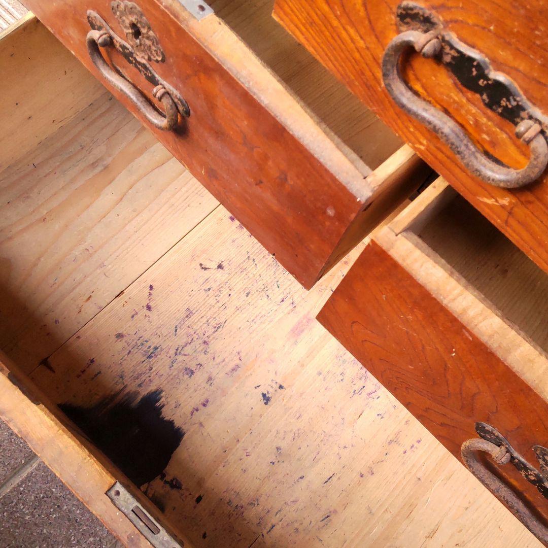 帳場箪笥 古民家 アンティーク 古道具 レトロ 明治 大正 古箪笥 ビンテージ