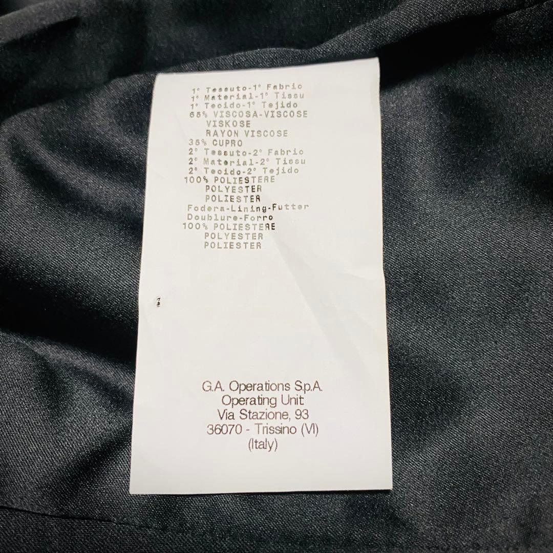 アルマーニ コレツィオーニ【最高級ベロア】セットアップ スーツ ブラック 光沢