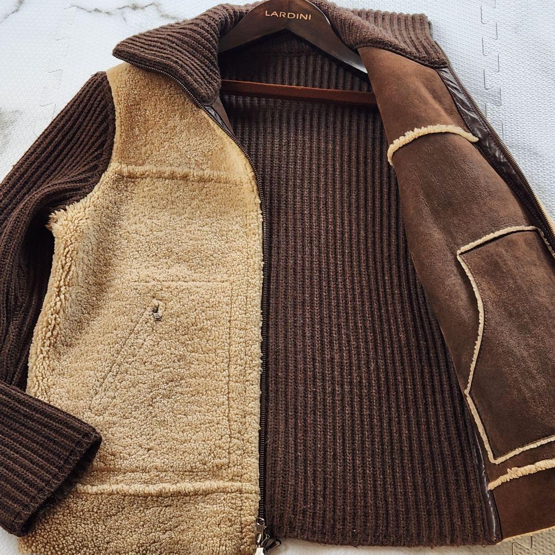 最高級イタリア製✨PREVIEW ドライバーズジャケット ムートン リバーシブル