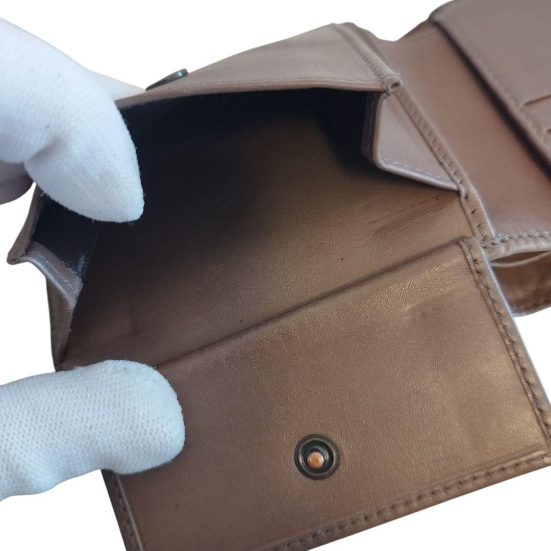 ボッテガヴェネタ イントレチャート 二つ折り財布 レザー 鑑定済み