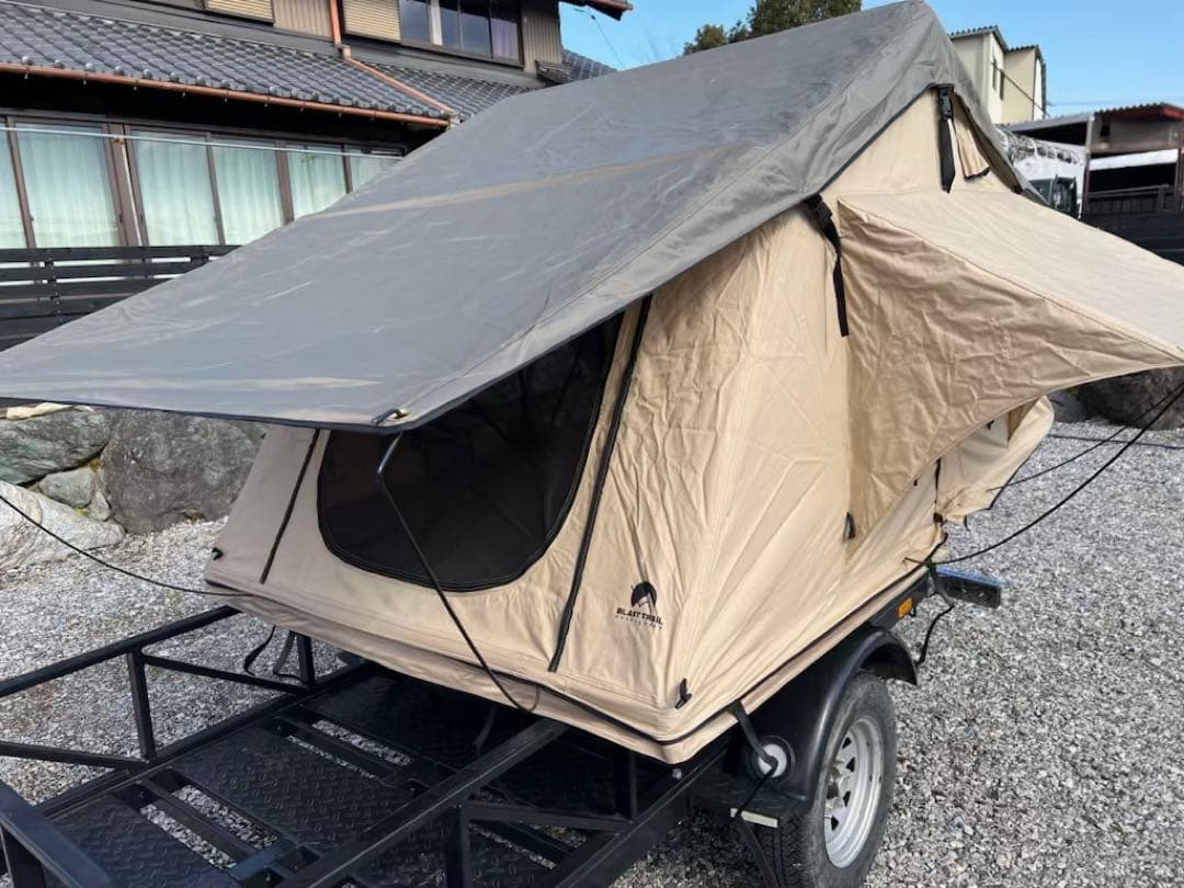 ルーフテント 防水キャンバス ダブルベッドサイズ