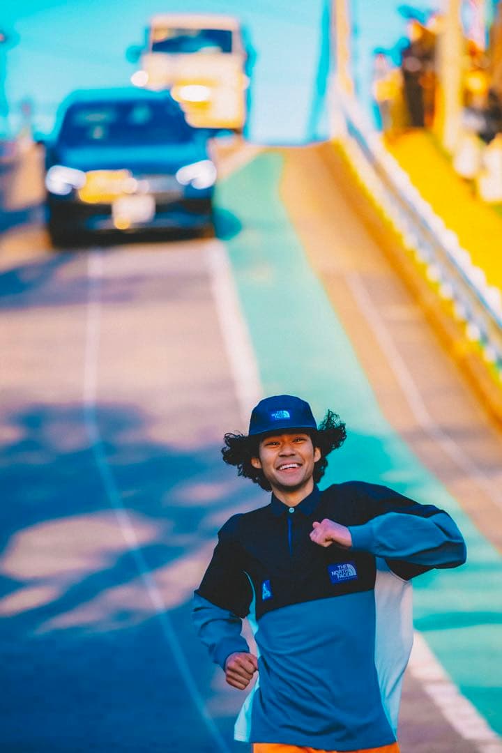 パレス　ノースフェイス　コラボ　 ラグビーシャツ　L