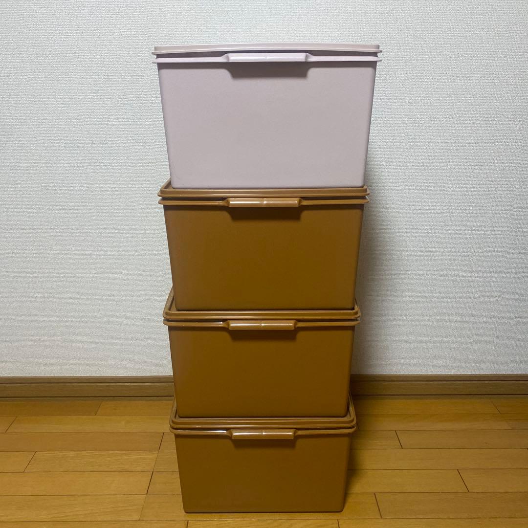 タッパーウェア　ディープスーパーケース4個セット
