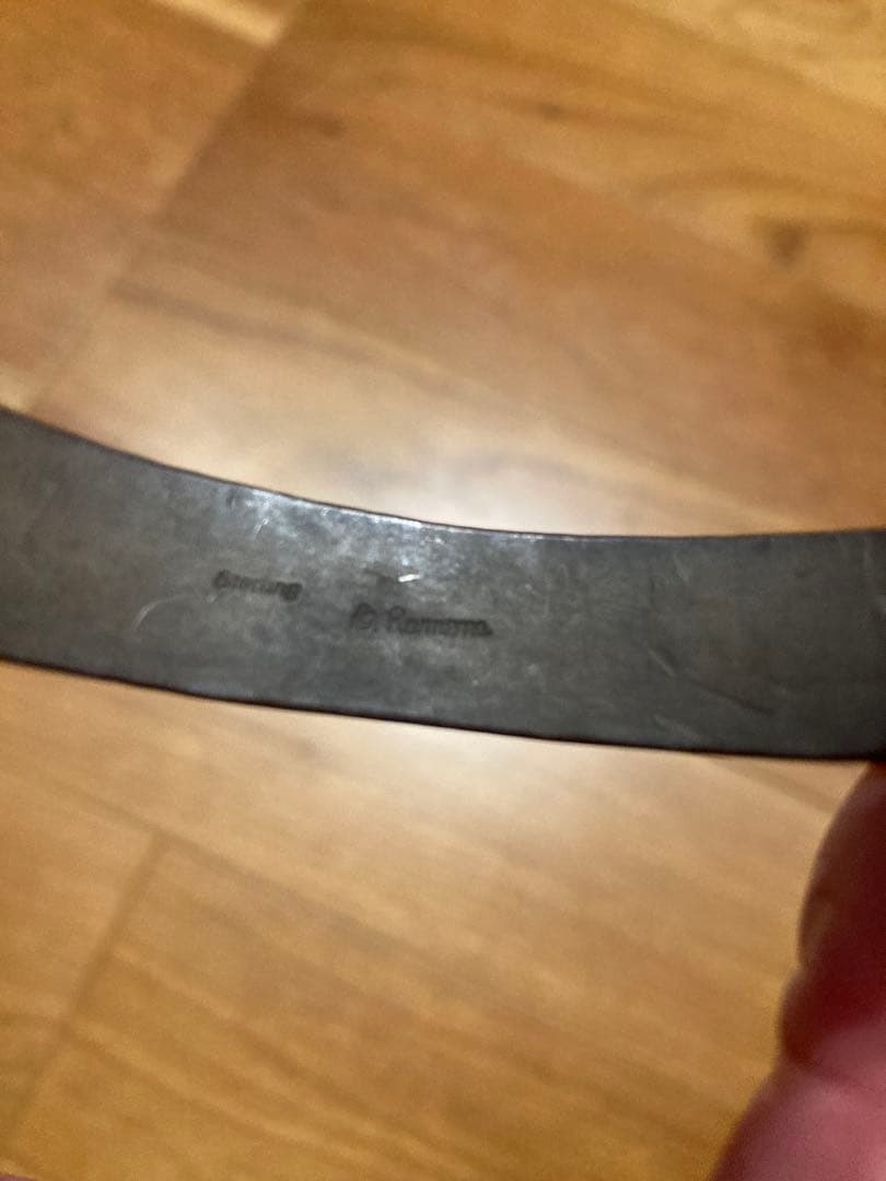 シルバーバングル 2点セット エスニックデザイン