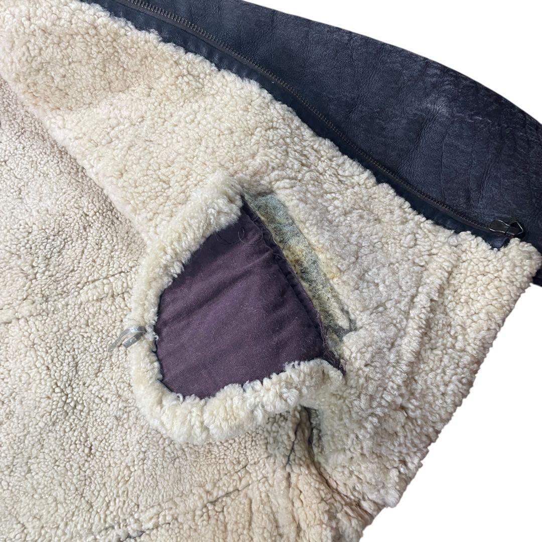 B-3型 ムートンジャケット レザージャケット B3 羊革　90s