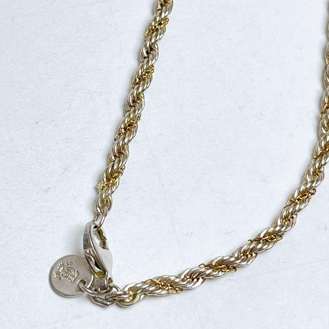 ティファニー　スクリュー　ツイスト　コンビ　ネックレス　925 14K