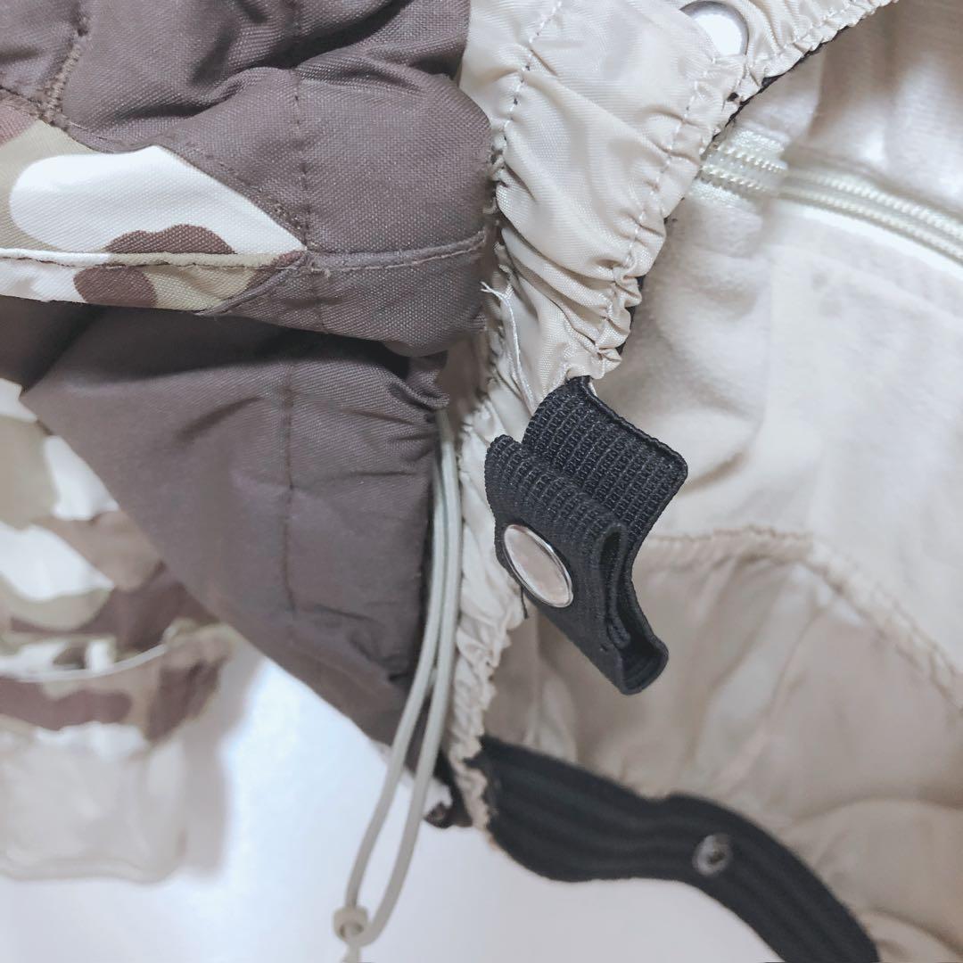 DC　スキージャケット　ボード　ジップアップ　迷彩柄　ポケット　フード　L