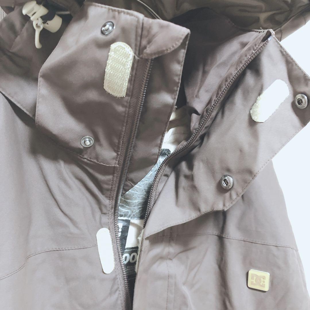 DC　スキージャケット　ボード　ジップアップ　迷彩柄　ポケット　フード　L