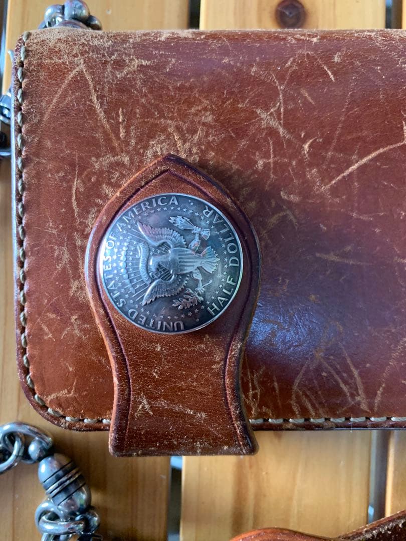 美品FUNNY バイカーズウォレット　ウォレットチェーン付