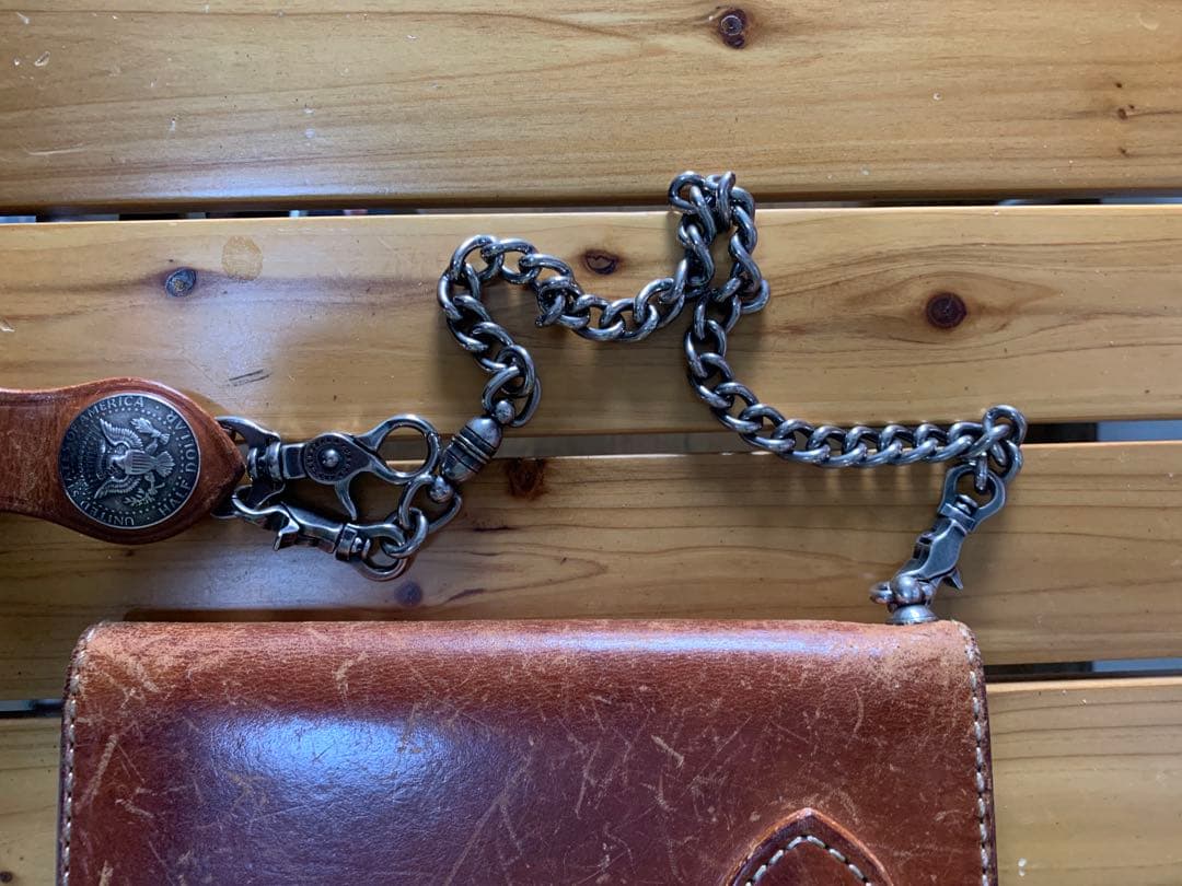 美品FUNNY バイカーズウォレット　ウォレットチェーン付