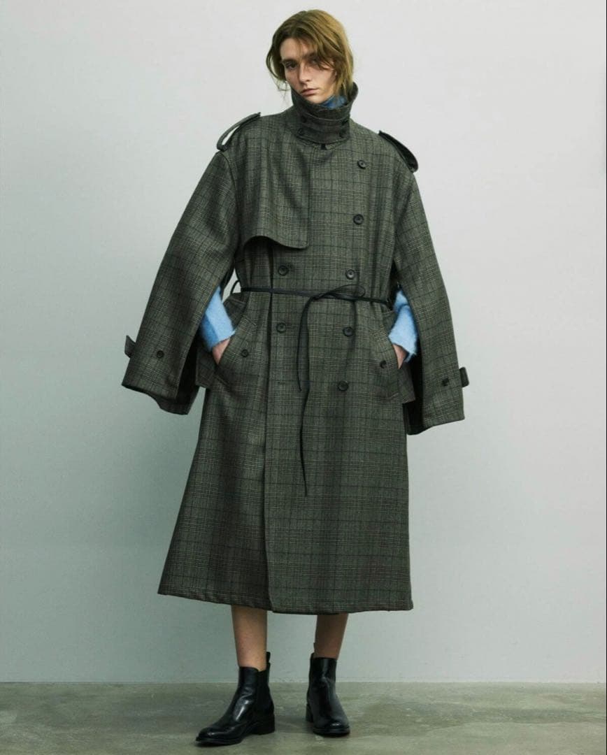 【美品】「stein」OVERSIZED TRENCH COAT サイズM