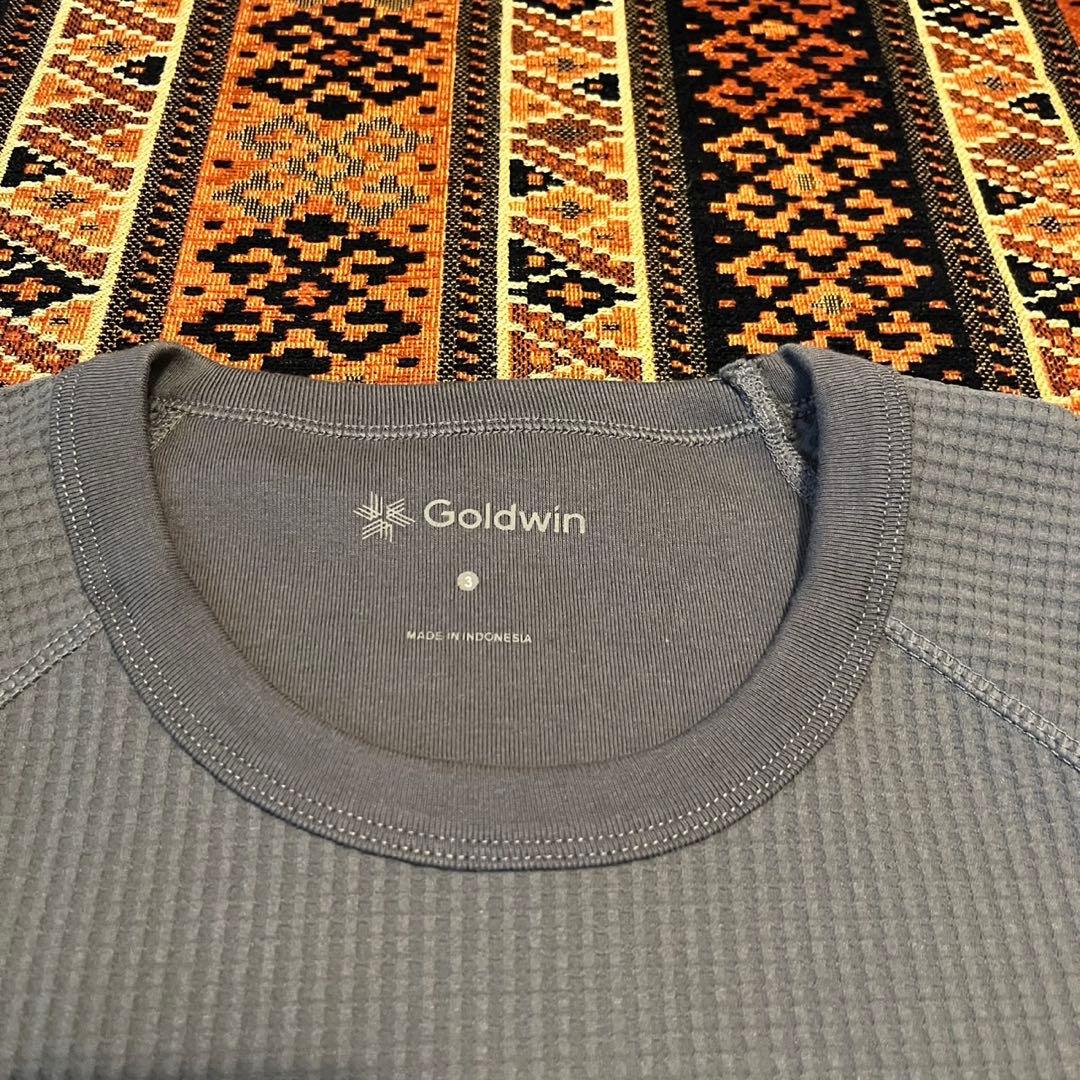 goldwin ワッフルカットソー