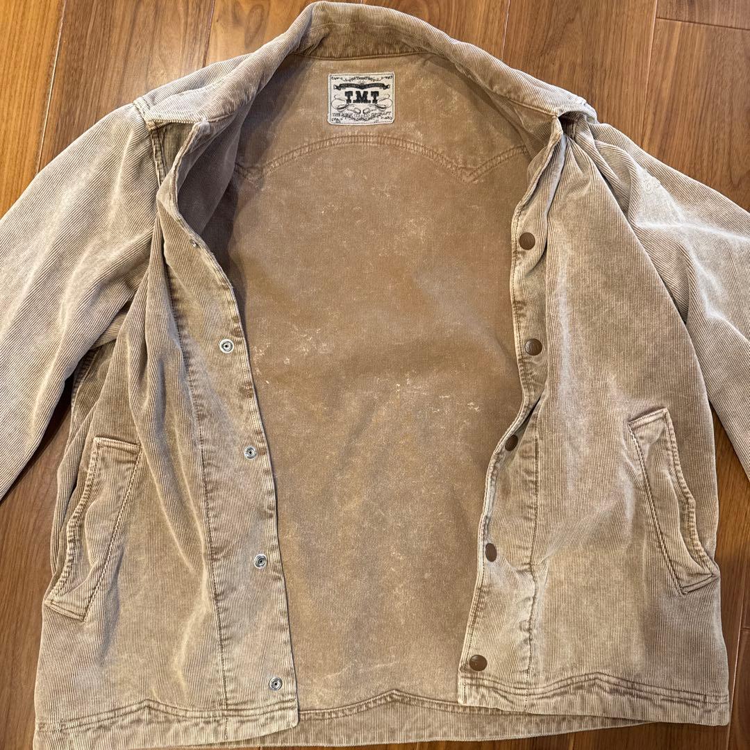 【希少/Lサイズ】TMT コーデュロイ 西海岸スタイル ジャケット ベージュ