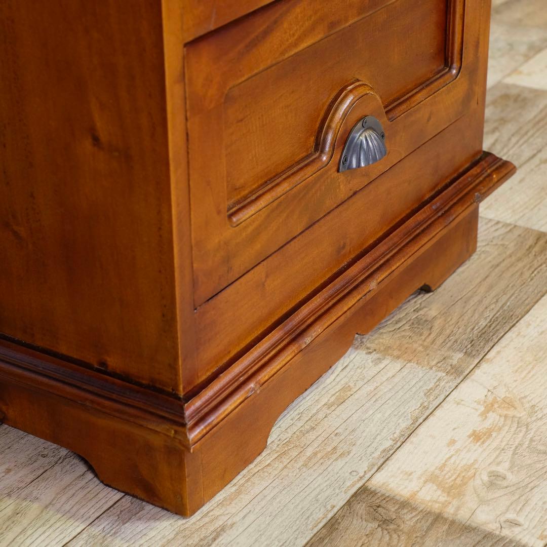 F 新品 アジアン チェスト マホガニー コロニアル カントリー 収納 天然木