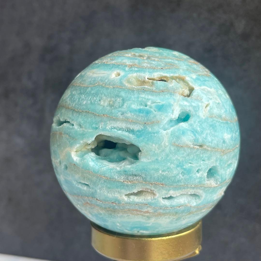 ブルー アラゴナイト スフィア 発色○