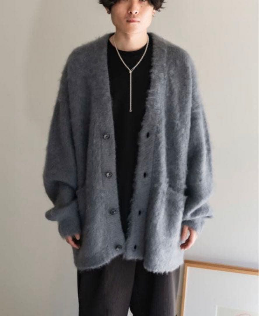 トップス ryo takashima OVERSIZED MOHAIR CARDIGAN