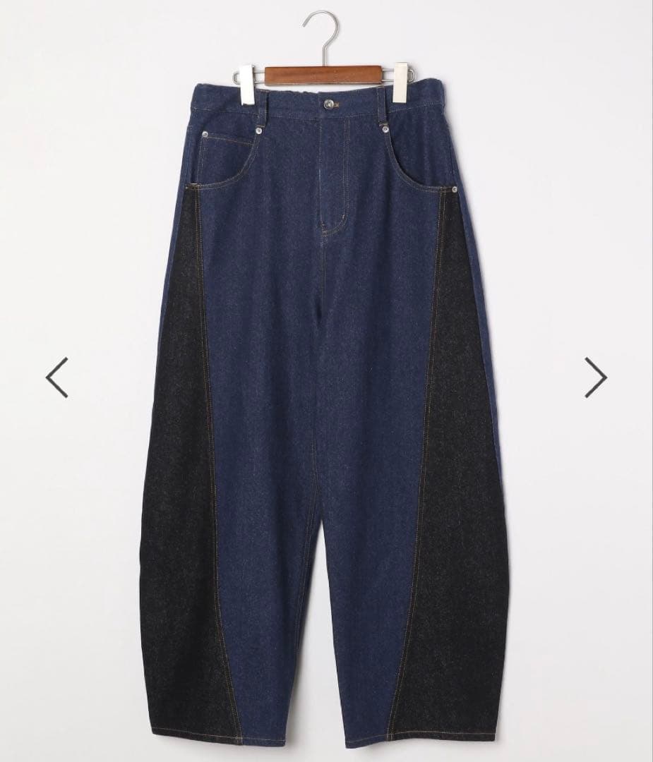 ニコアンド　【be with M】 Misayo デニムパンツ　インディゴ　S