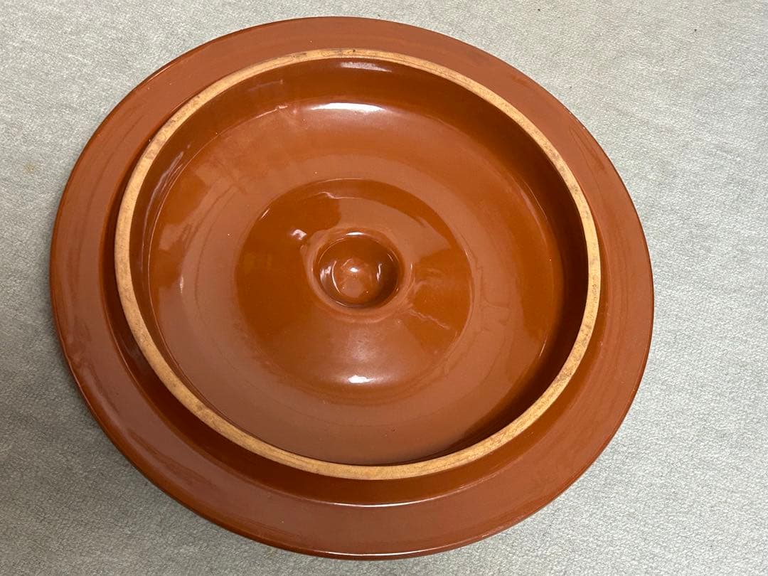 久松窯　常滑焼　15号　27.0L蓋付き梅干し