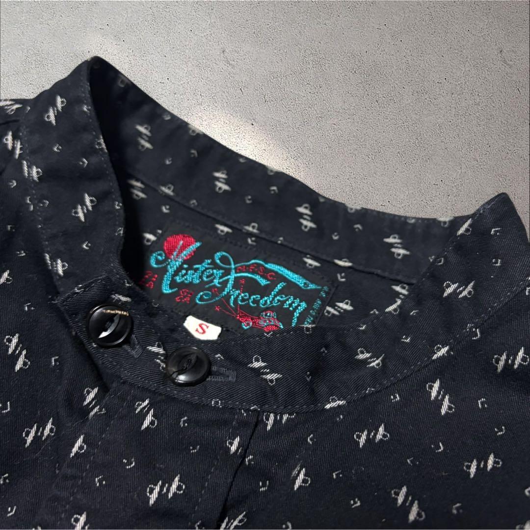 美品 MISTER FREEDOM × SUGAR CANE バンドカラーシャツ