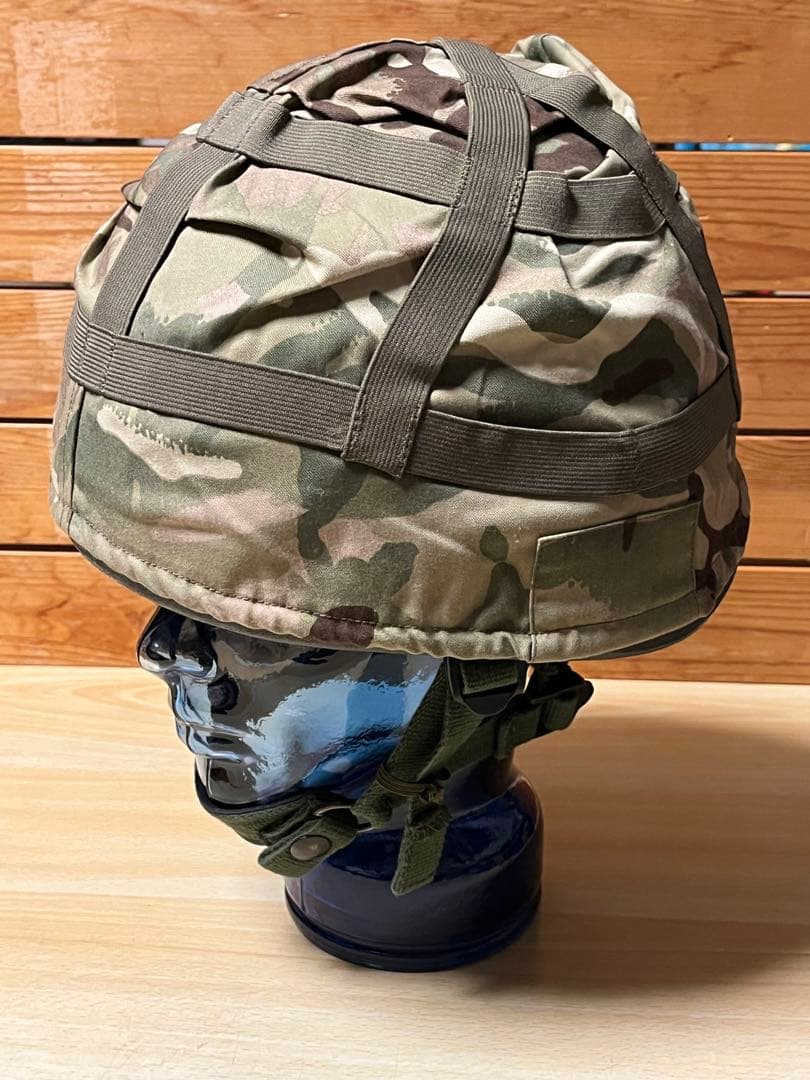 イギリス軍 Mk6ケブラーヘルメット サイズM 迷彩カバー3枚付実物2003年製