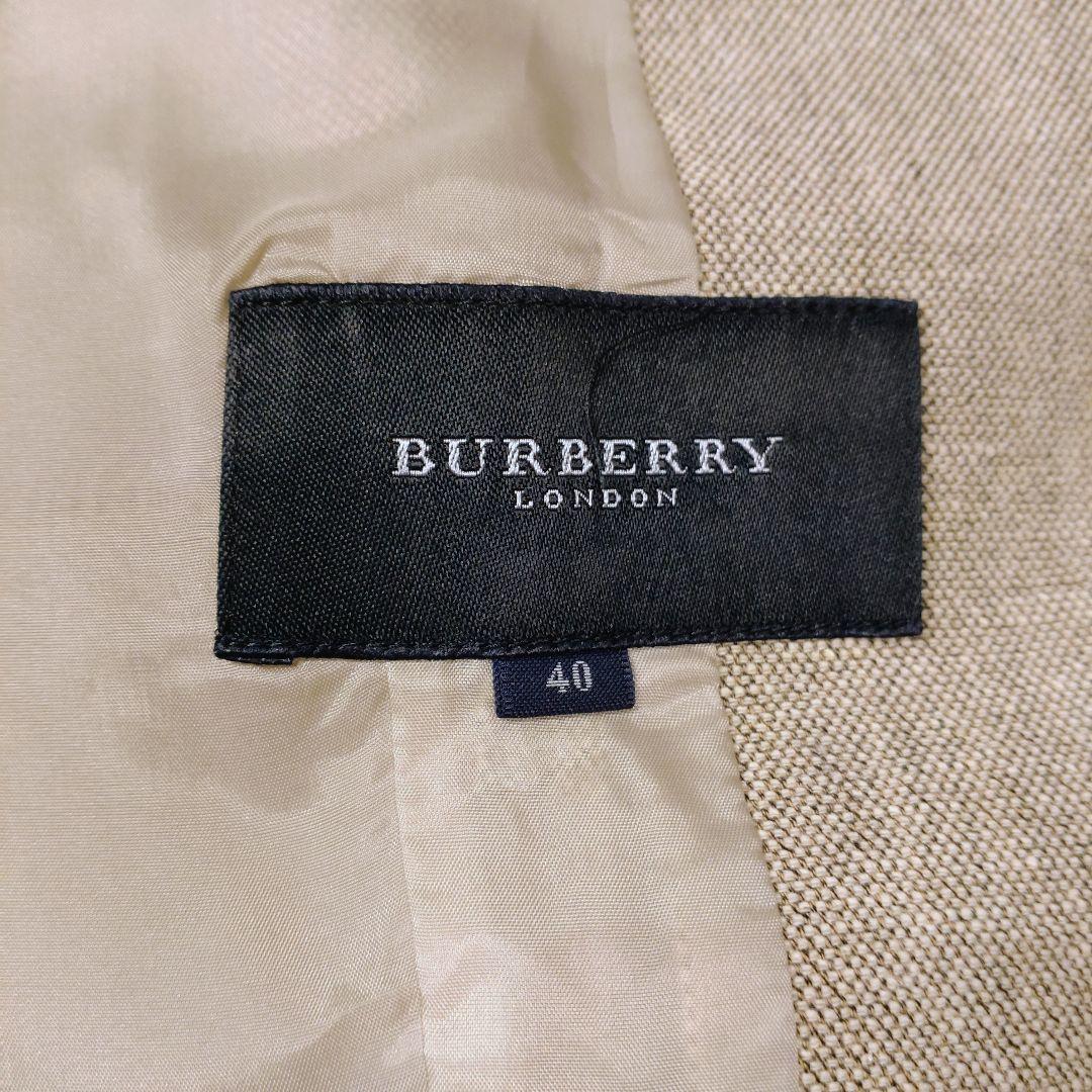 Burberry LONDON セットアップ スーツ ウールシルク グレー