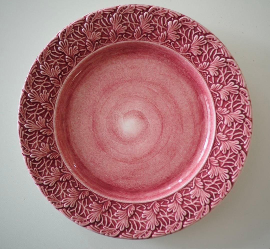 【未使用新品】Mateus マテュース　レース　ピンク　プレート　皿 2枚