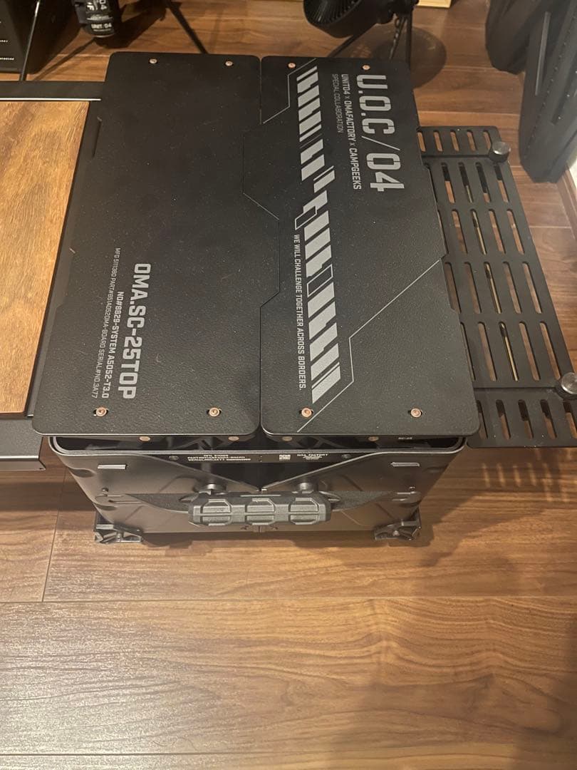 シェルフコンテナ　OMA Factoryカスタム　シェルコンigtテーブル