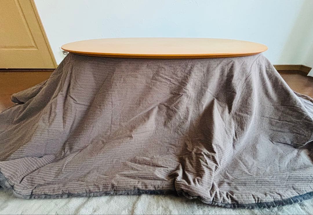無印良品：楕円形こたつローテーブル【こたつテーブル本体のみ】