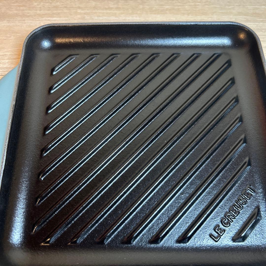 ルクルーゼ　グリル・カレ　スクエアグリル　グリルパン　24cm オーシャン