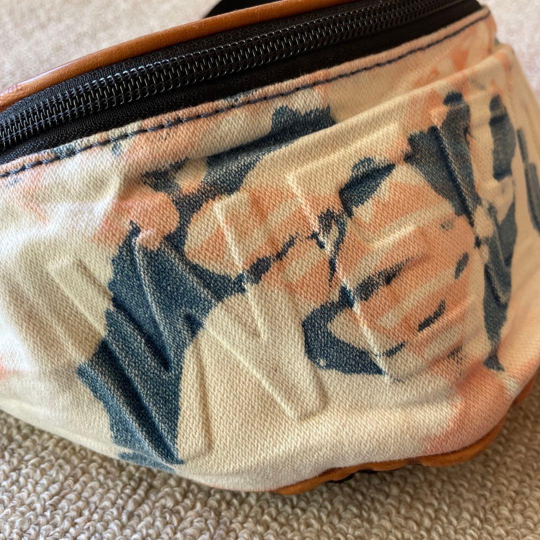 ほぼ新品 Kapital フラワーウエストポーチ WEED 420