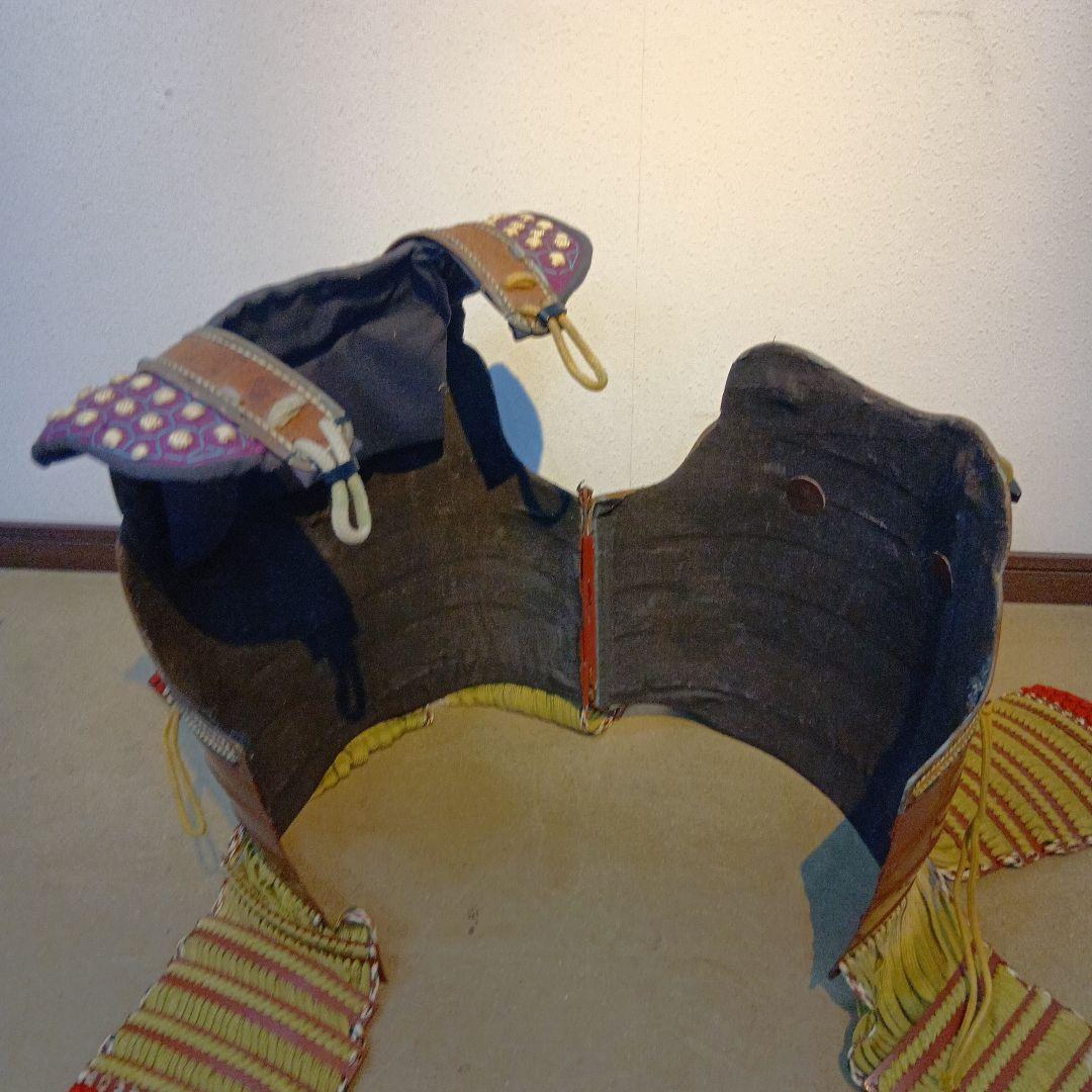 値下げ等身大　赤鎧兜一式　飾り付けた状態　 高さ　約　163センチ