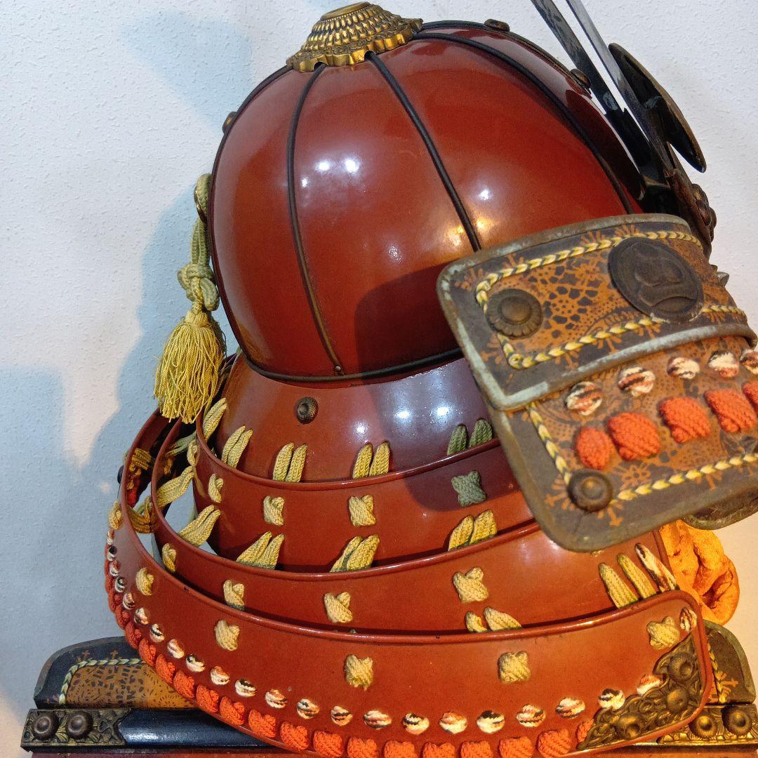 値下げ等身大　赤鎧兜一式　飾り付けた状態　 高さ　約　163センチ
