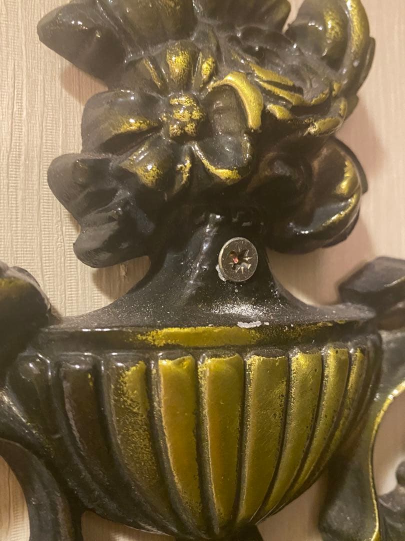 アンティーク風　壁掛けミラー　インテリア　　フレンチシャビー　宮殿　used