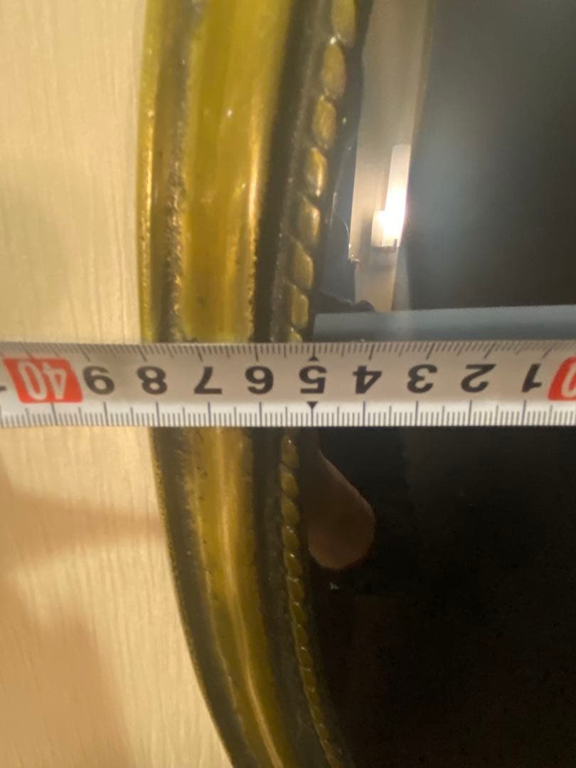 アンティーク風　壁掛けミラー　インテリア　　フレンチシャビー　宮殿　used