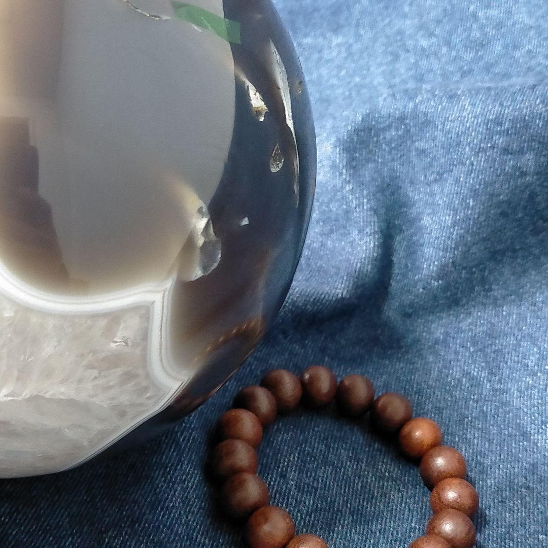 アメジスト 球体 置物 木製台座付き