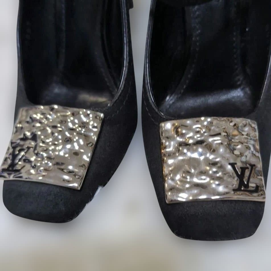 LOUIS VUITTON スエードレザー パンプス 36 1/2 23.5cm