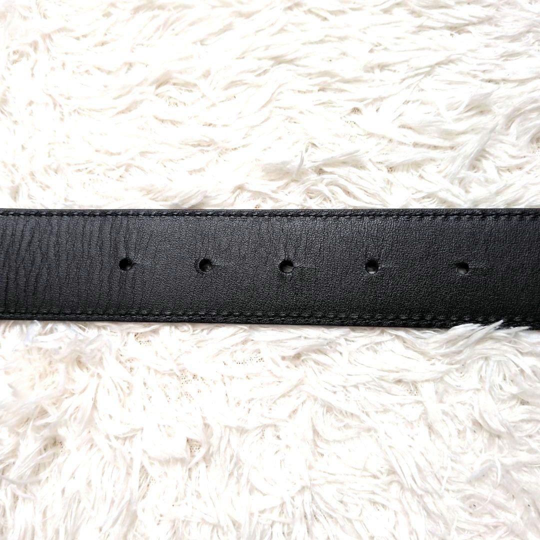 【未使用 タグ,保存袋付き】ヴェルサーチ　メデューサ　レザーベルト　シルバー