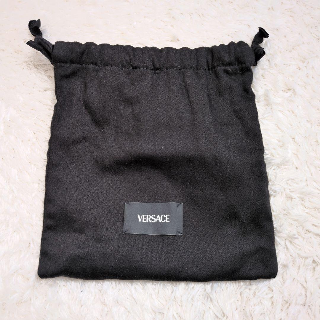 【未使用 タグ,保存袋付き】ヴェルサーチ　メデューサ　レザーベルト　シルバー