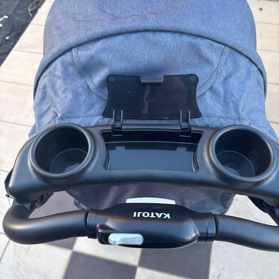 【送料込み】KATOJI カトージ 2人乗りベビーカー 二人でゴーDX