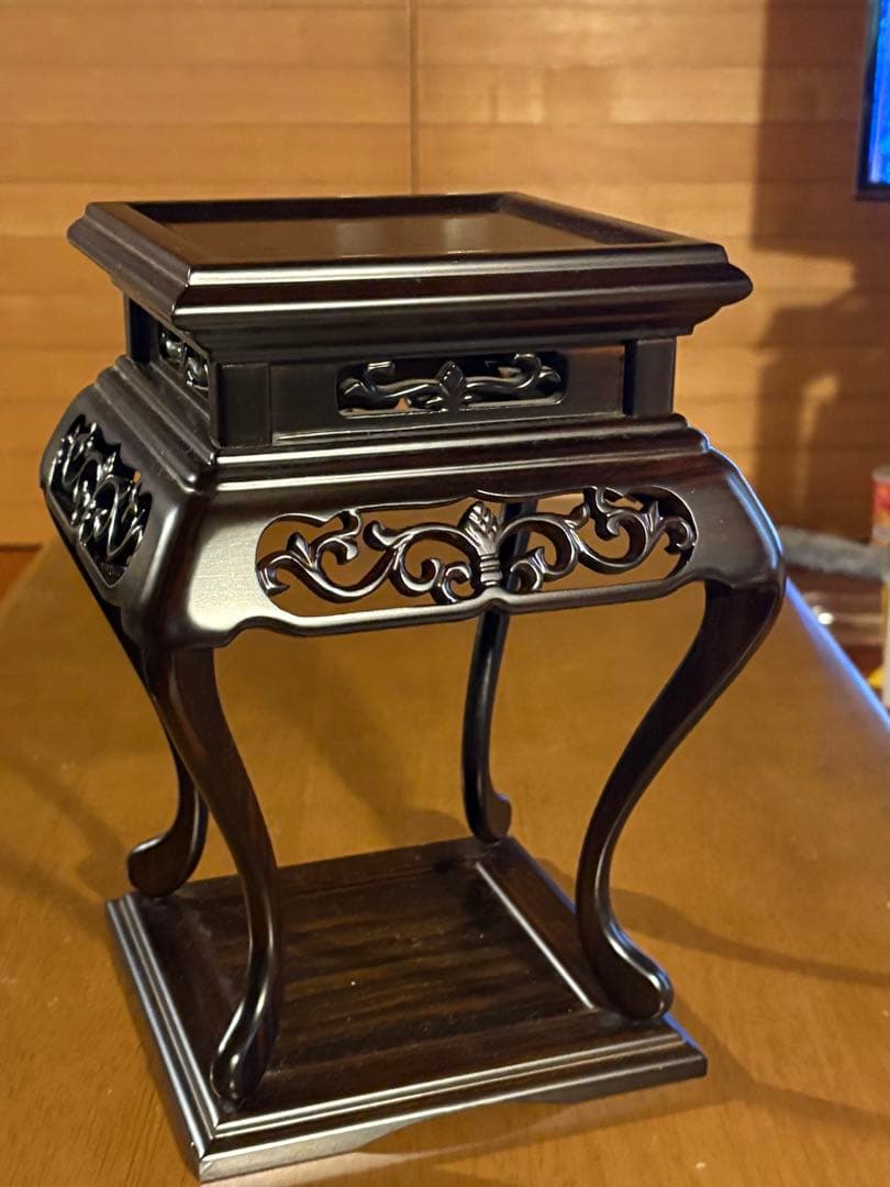 木製 香炉台　花台　盆栽台 飾り台　A