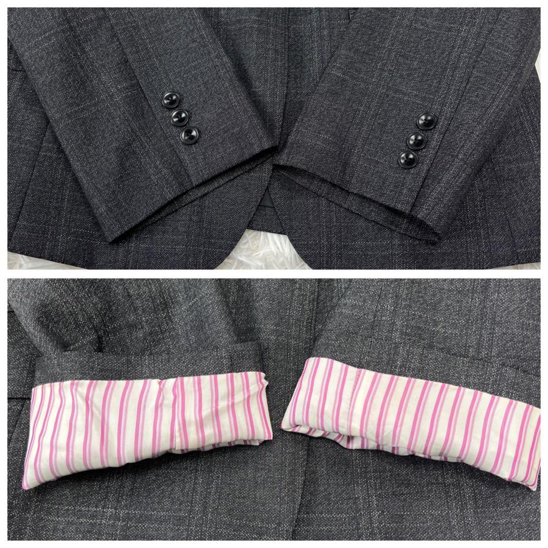 美品✨15号 HILTON セットアップ スーツ LiberO ストレッチ