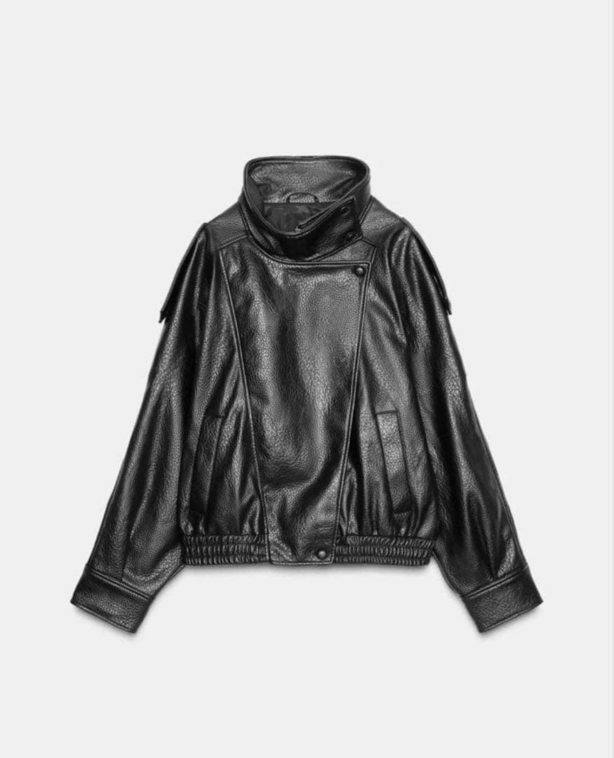 【新品】エコレザージャケットブルゾン