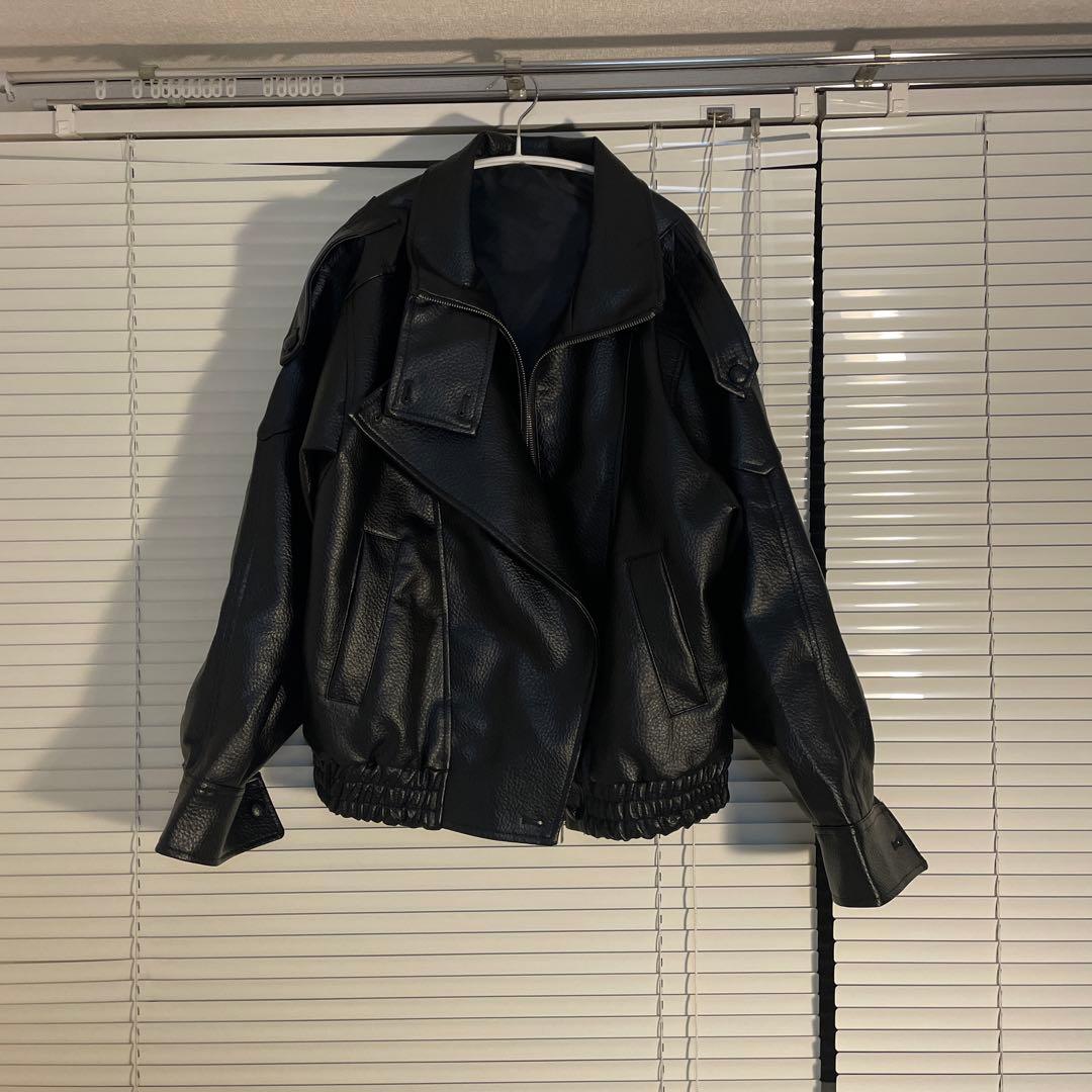 【新品】エコレザージャケットブルゾン