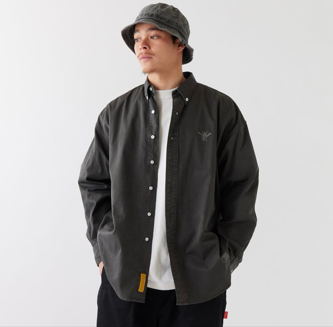 美品FAT BIGMENT シャツ　グレー