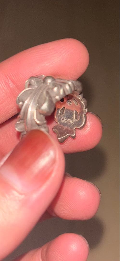 CHROME HEARTS フローラルクロスリング シルバー925