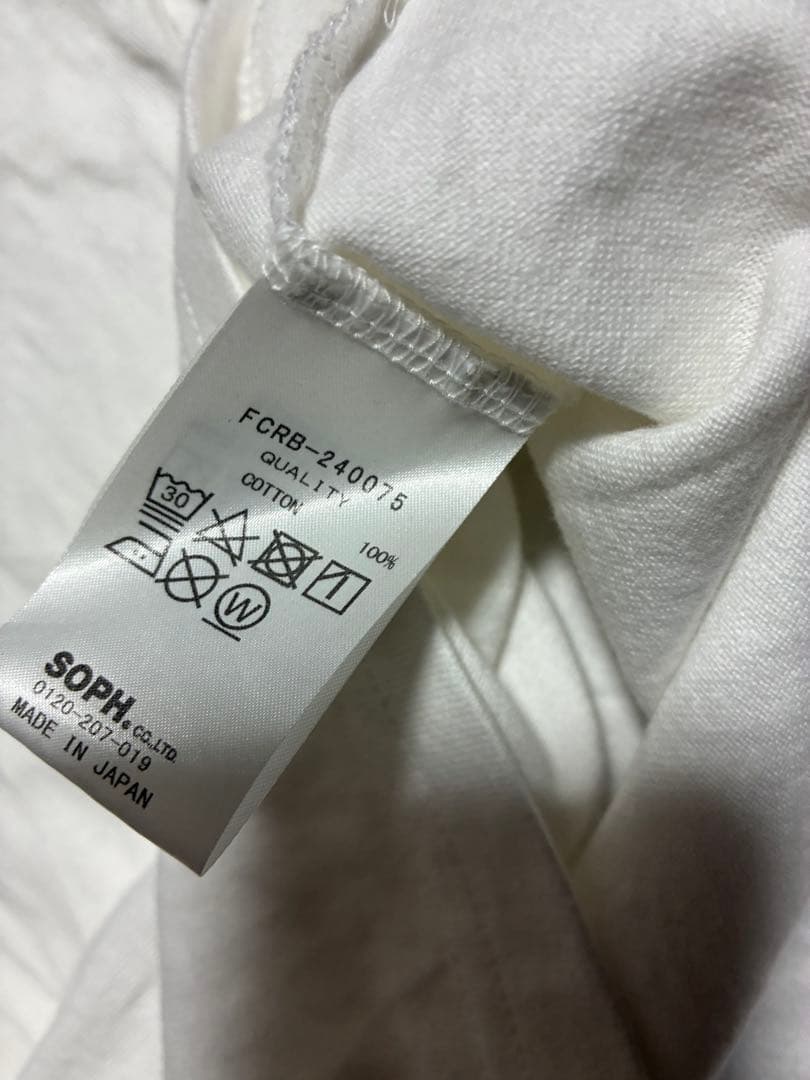 FCRB ホワイト長袖カットソー Bristol