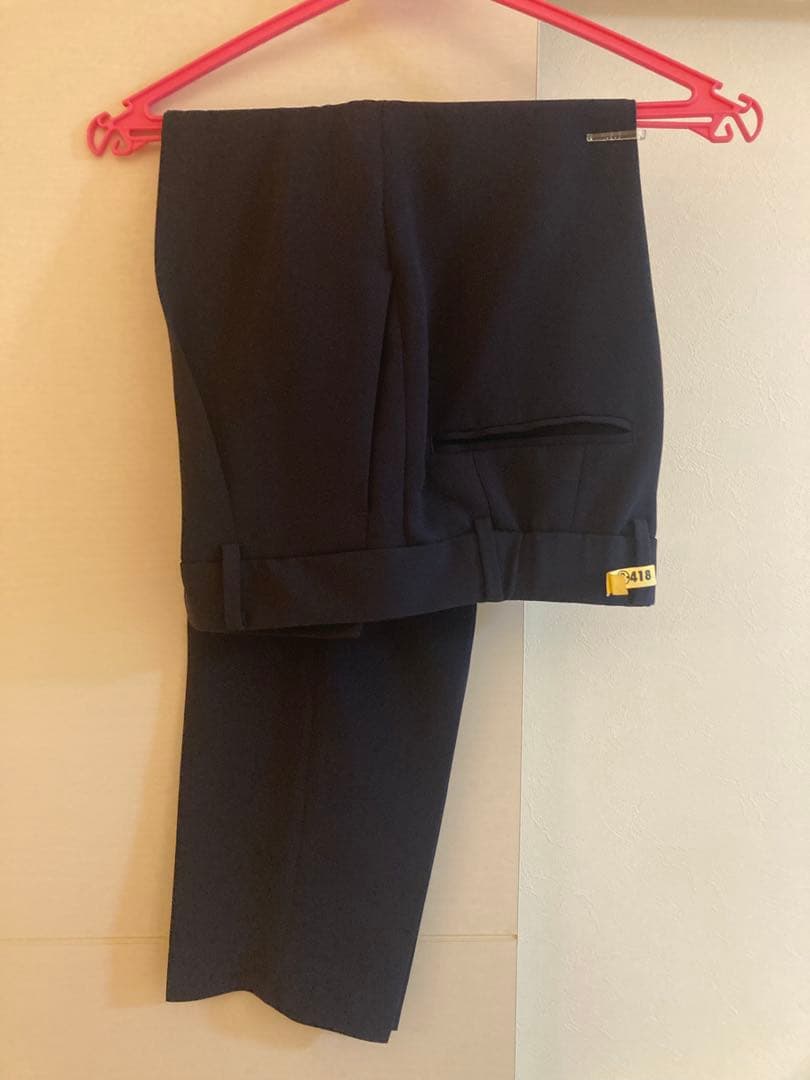 【美品】PLSTトリアセブレンドカラーレスジャケット パンツ セット